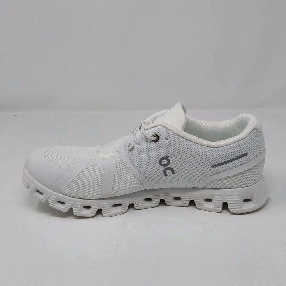 On Running Cloud 5 All White Womens Athletic Shoes New - Picture 9 of 16